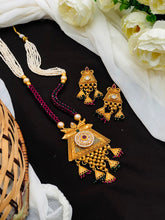 Long Haram rajwadi Jewellery Set, All Brass, Premium Quality