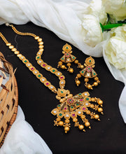 Long Haram rajwadi Jewellery Set, All Brass, Premium Quality