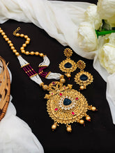 Tribal Long Haram Rajwadi Jewellery Set, All Brass, Premium Quality, 2 Colors