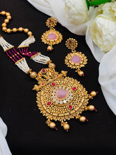 Tribal Long Haram Rajwadi Jewellery Set, All Brass, Premium Quality, 2 Colors