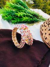 Premium Kundan AD Stone Gold-Plated Bangles Set