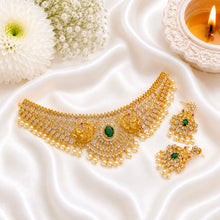 Royal Peacock Pearl Choker Set