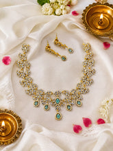 Premium Victorian Pink Stone Choker Necklace Set