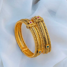Royal Antique Gold Filigree Designer Bangle Set