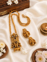 Antique Balaji Temple Jewellery Long Necklace Set