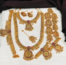 Laxmi Bridal Jewelry Set: Gold Plated Indian Wedding Jewellery