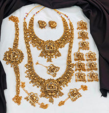 Antique Temple Jewellery Bridal Set | Elephant Lakshmi Necklace Set