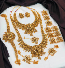 Antique Temple Jewellery Bridal Set | Elephant Lakshmi Necklace Set