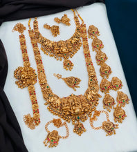 Antique Temple Jewellery Bridal Set | Elephant Lakshmi Necklace Set