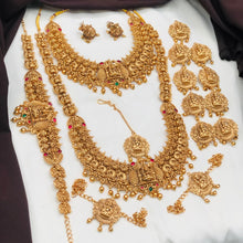 Antique Temple Jewellery Bridal Set | Elephant Lakshmi Necklace Set