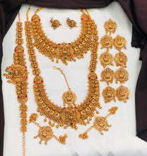 Antique Temple Jewellery Bridal Set | Elephant Lakshmi Necklace Set