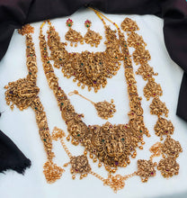 Antique Temple Jewellery Bridal Set | Elephant Lakshmi Necklace Set
