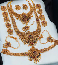 Antique Temple Jewellery Bridal Set | Elephant Lakshmi Necklace Set
