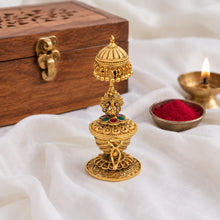 Antique Gold Lakshmi Diya