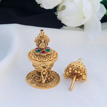 Antique Gold Lakshmi Diya