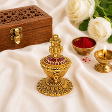 Antique Lakshmi Kumkum Box