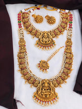 Matte Gold Plated Indian Necklace Set: Handmade Ethnic Jewelry