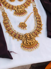 Matte Gold Plated Indian Necklace Set: Handmade Ethnic Jewelry
