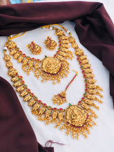 Matte Gold Plated Indian Necklace Set: Handmade Ethnic Jewelry