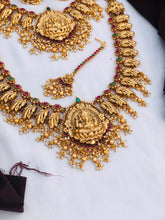 Matte Gold Plated Indian Necklace Set: Handmade Ethnic Jewelry