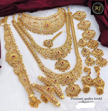 South Indian Bridal Wedding Set. High Quality Brass. A Premium Quality Jewellery Set For The Indian Bride Dulhan