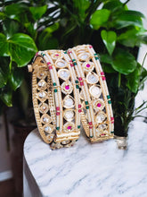 Pachi Kundan Bangles / Kundan kada / Gold kada / Openable Bangle / Indian wedding Jewelry/ Hand accessory