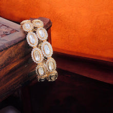 Pachi Kundan Bangles/Kundan kada/Gold kada/Openable Bangle/Indian wedding Jewelry/Hand accessory