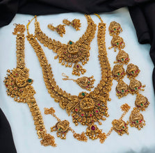Antique Temple Jewellery Bridal Set | Elephant Lakshmi Necklace Set