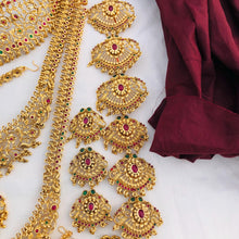 South Indian Bridal Wedding Set. High Quality Brass. A Premium Quality Jewellery Set For The Indian Bride Dulhan