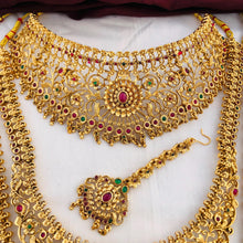 South Indian Bridal Wedding Set. High Quality Brass. A Premium Quality Jewellery Set For The Indian Bride Dulhan