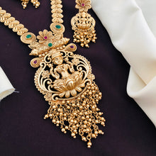 Long Haram Temple Jewellery Set, All Brass, Premium Quality