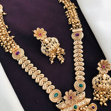 Long Haram Temple Jewellery Set, All Brass, Premium Quality