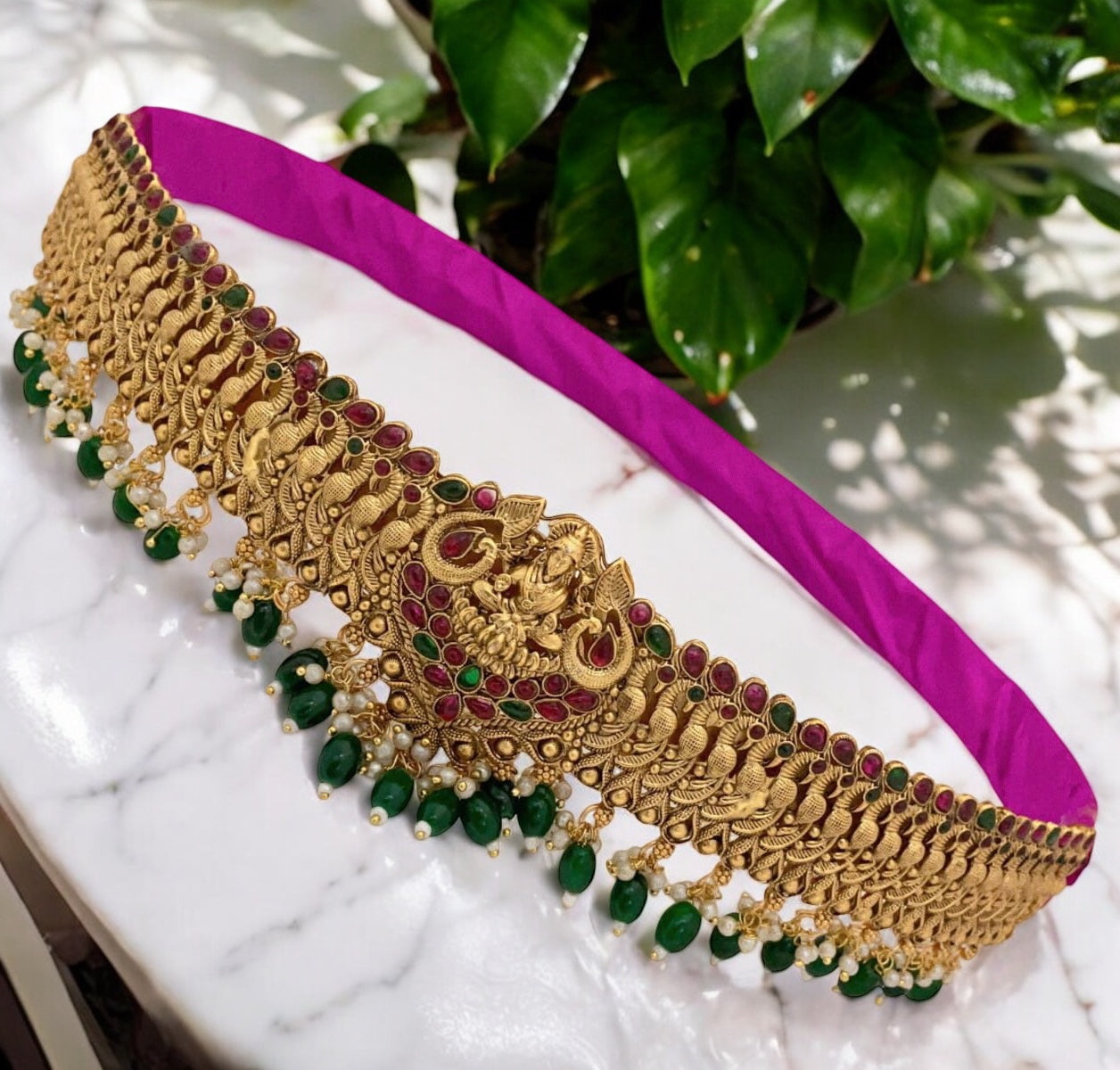 Beautiful Lakshmi Devi Hip Belt/hip belt for women saree Adjustable Indian waist belt/Hip Belt/Waist Chain/ Kamarbandh