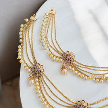 Bridal anklet/South Indian anklet/temple jewellery/stone anklet/Indian anklets Indian gold anklets/gift for her