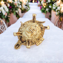 Gold Look Alike AD Stone Kumkum Box-Koormavatar