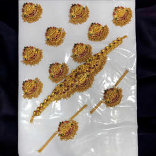 South Indian Women Temple Necklace Set /Gold Plated Bridal Jewellery /Traditional Fashion Jewelry/Designer Necklace / Wedding Wear Gift