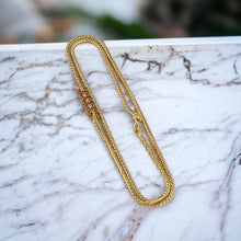 Ribbon Colored Stones Design Mugappa Chain 1 Gram Gold Plated Mop Jewelry Chain