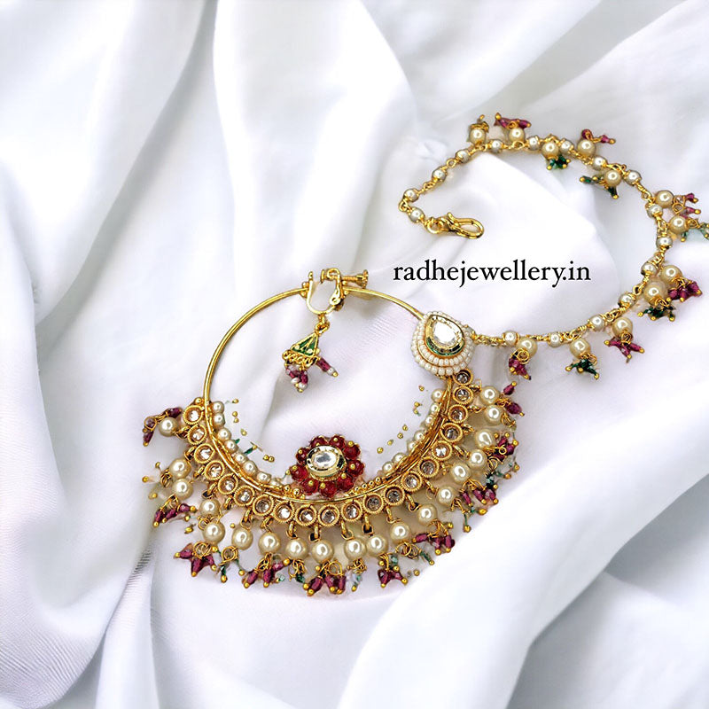 Meenakari Nath, Ethnic Nose Rings For Desi Women & Girls